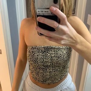 Cheetah print tube top